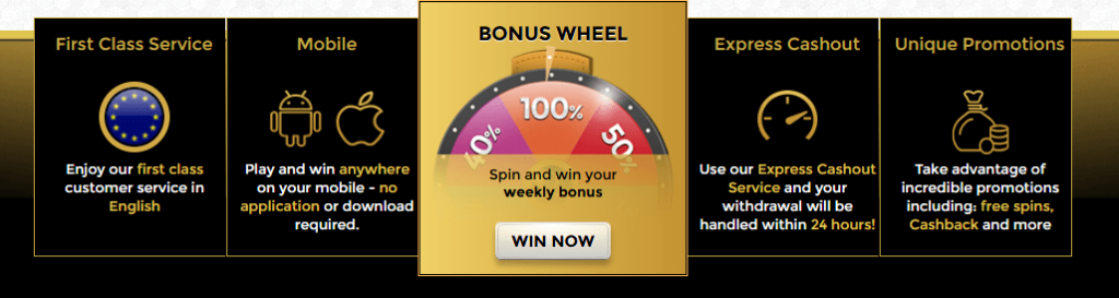 unique casino bonus